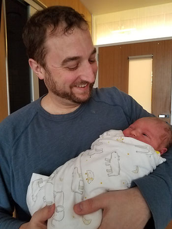 Owyn holding Baby Richen.