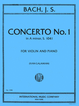 photo of cover of A minor violin cocerto