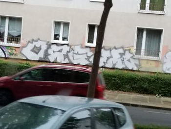 Public housing in Leipzig outskirts. A graffiti magnet.  some graffiti is art. Some just stakes a claim. Richen