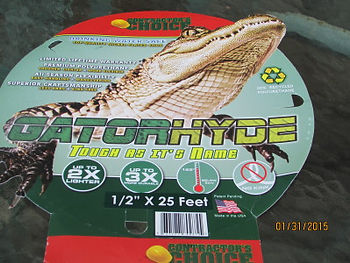 Gatorhyde hose package for drinking water only.